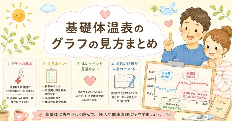 基礎体温表の読み方まとめ