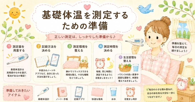 基礎体温測定のやさしい準備ガイド