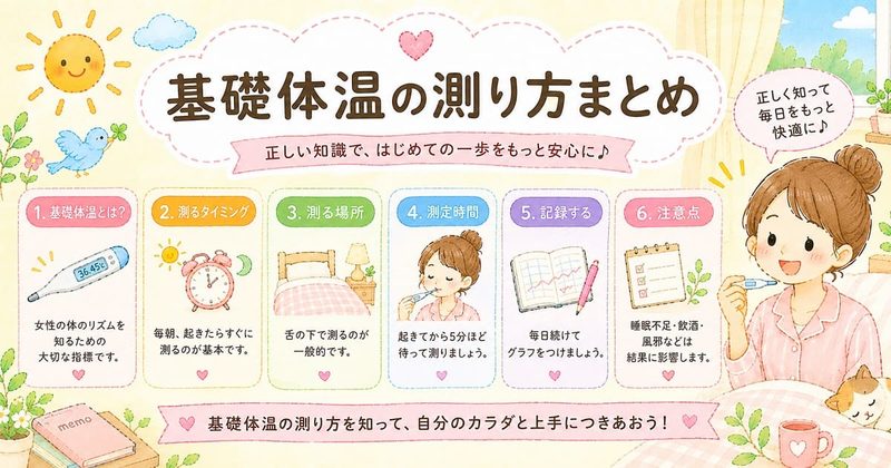 基礎体温の測り方、やさしい朝のガイド