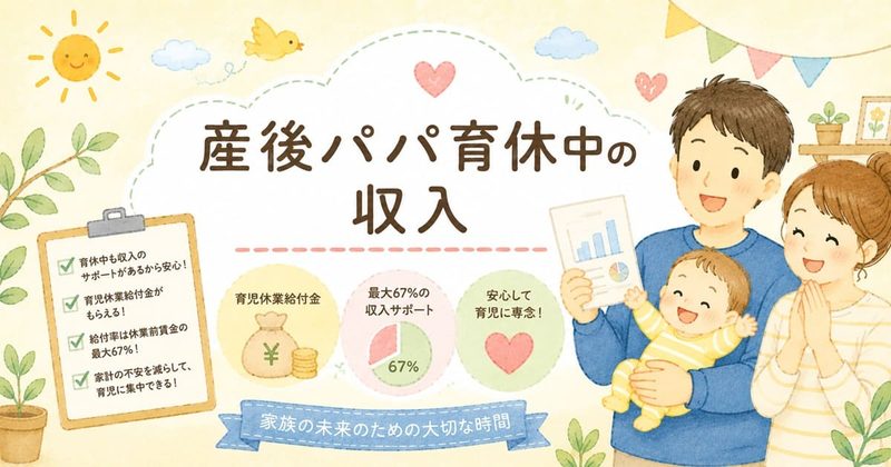産後パパ育休の収入サポート