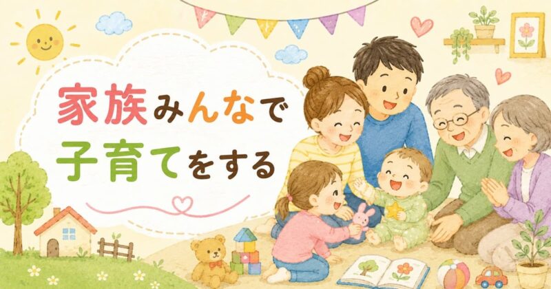 家族みんなで子育て