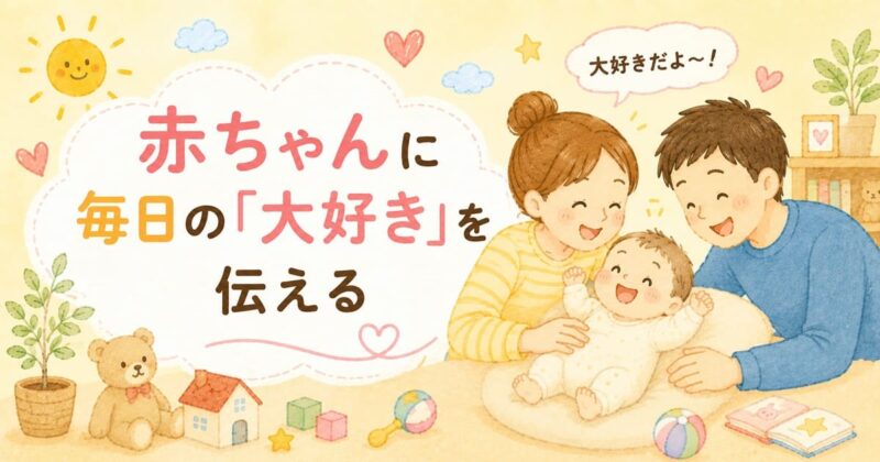 赤ちゃんに大好きを伝える