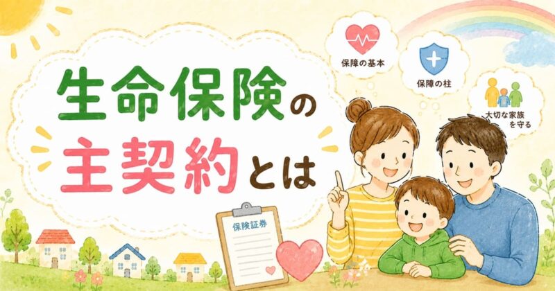 生命保険の主契約とは