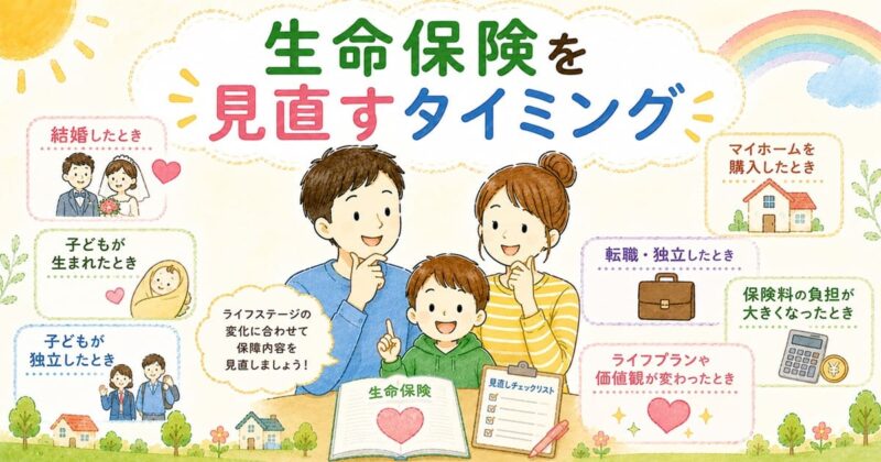 生命保険を見直すタイミング