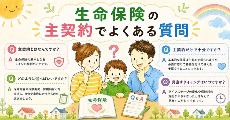 生命保険の主契約でよくある質問