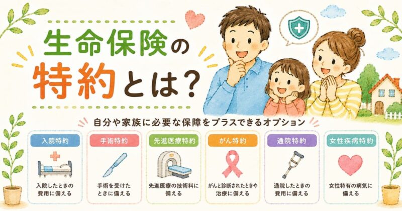 生命保険の特約とは？