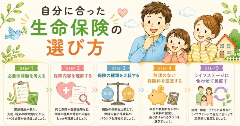 自分に合った生命保険の選び方