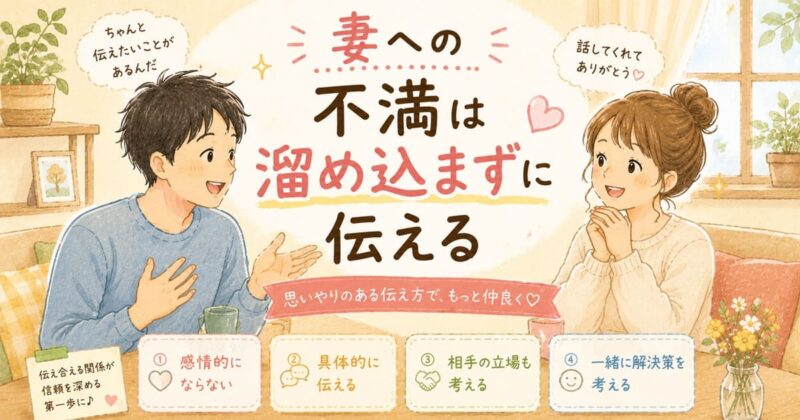 やさしい伝え方で深まる夫婦の絆
