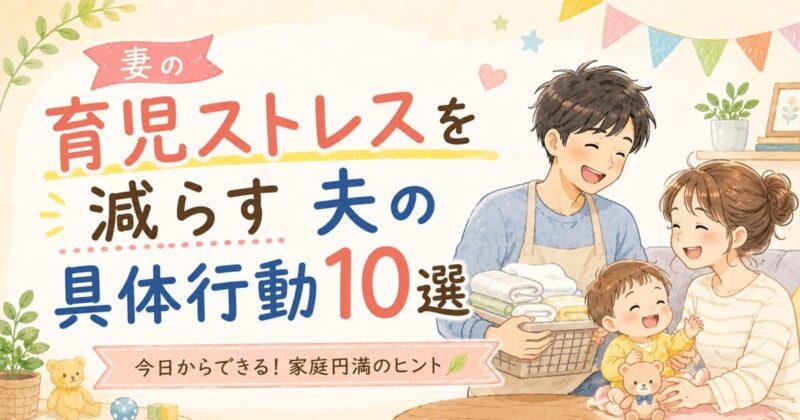 育児ストレス軽減のヒント