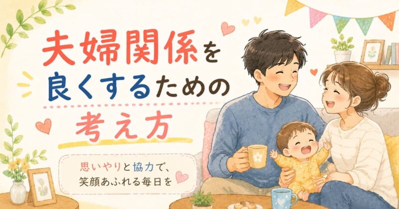 夫婦の笑顔と幸せな家