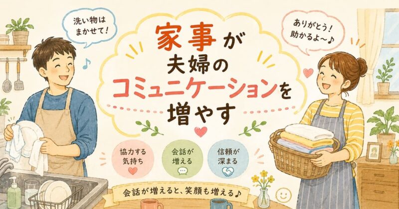 家事で増える夫婦の笑顔