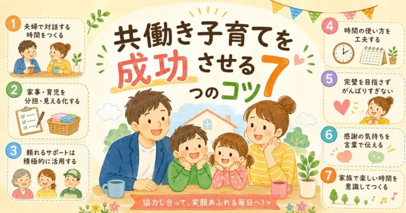共働き子育て成功の7つのコツ