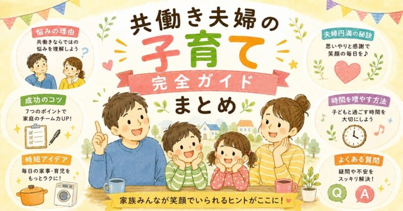 共働き夫婦の子育て完全ガイドまとめ