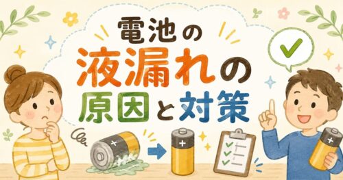 電池の液漏れ原因と対策