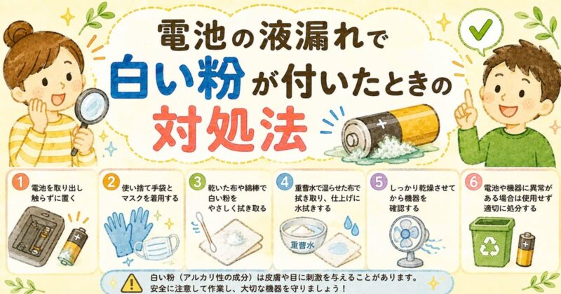 電池の液漏れ対処法ガイド