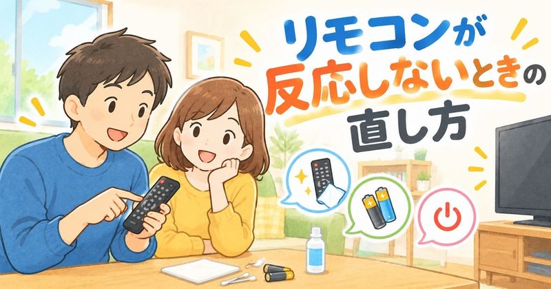 リモコンが反応しないときの直し方