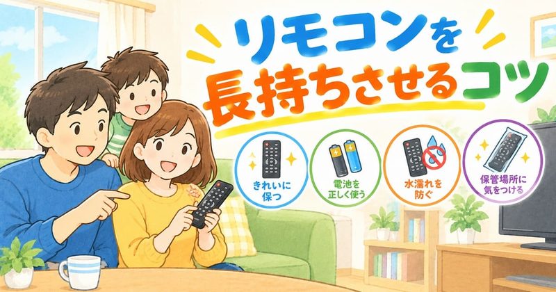 リモコンを長持ちさせるコツ