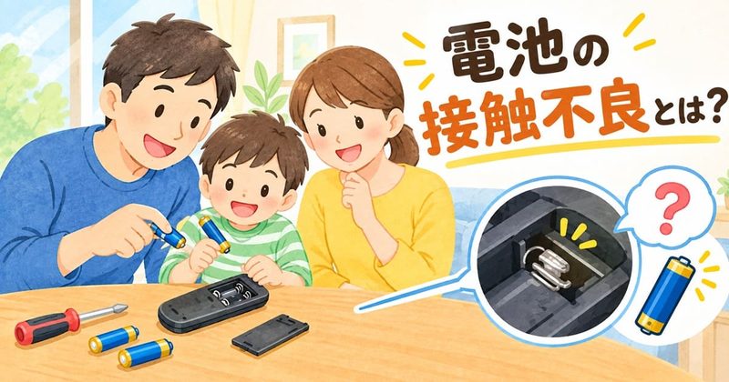 電池の接触不良とは？