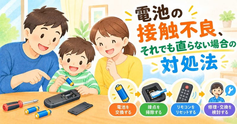 電池の接触不良、それでも直らない場合の対処法