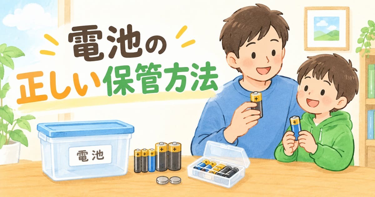 電池の正しい保管方法